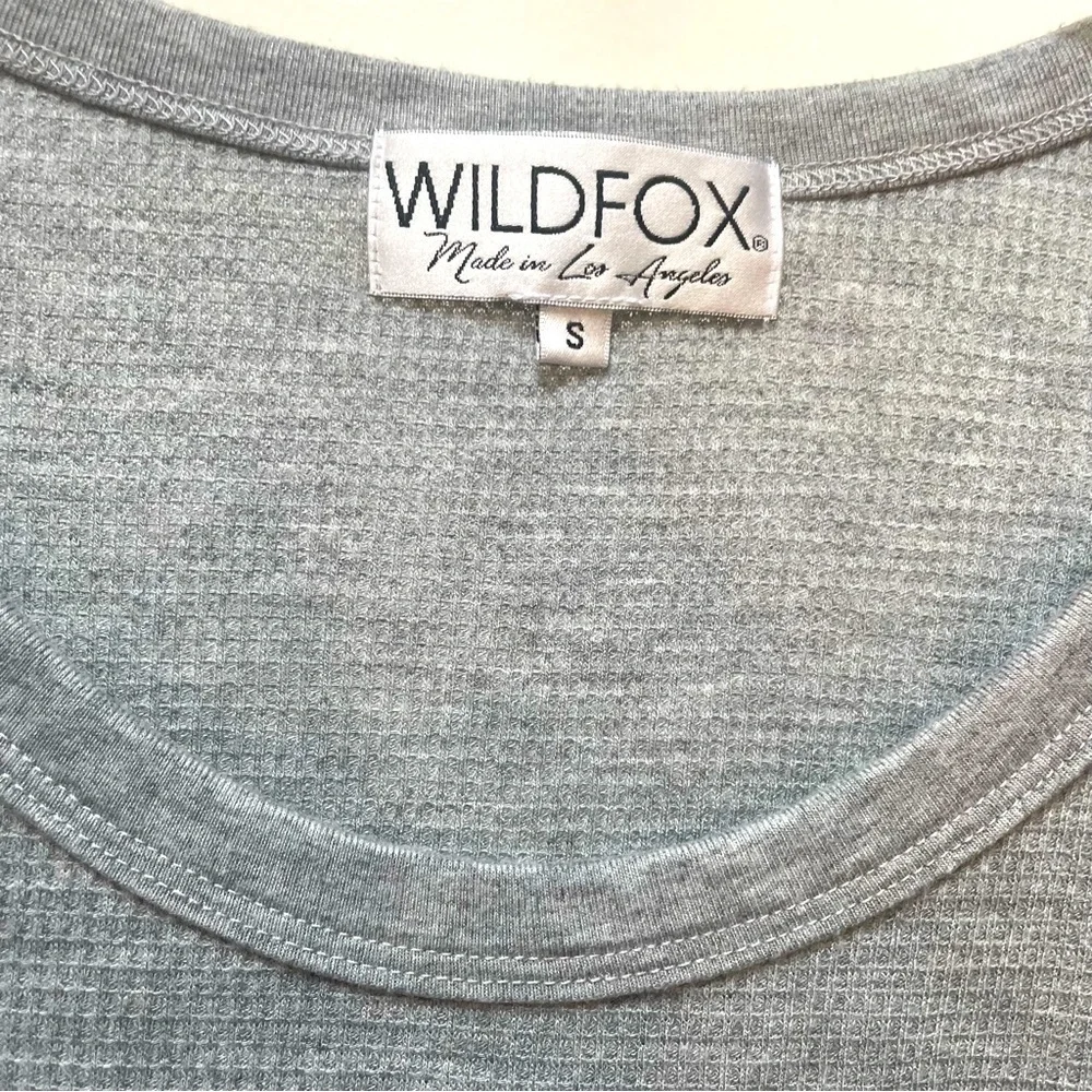 Wildfox Gray This Is My Slutty Costume Termal Tunic Long Sleeve Oversized Small - Picture 6 of 8